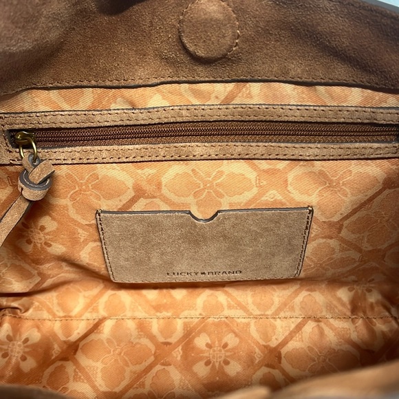 Lucky Brand | Leather Hobo Bag ~ “Honey Tan” - Picture 13 of 15